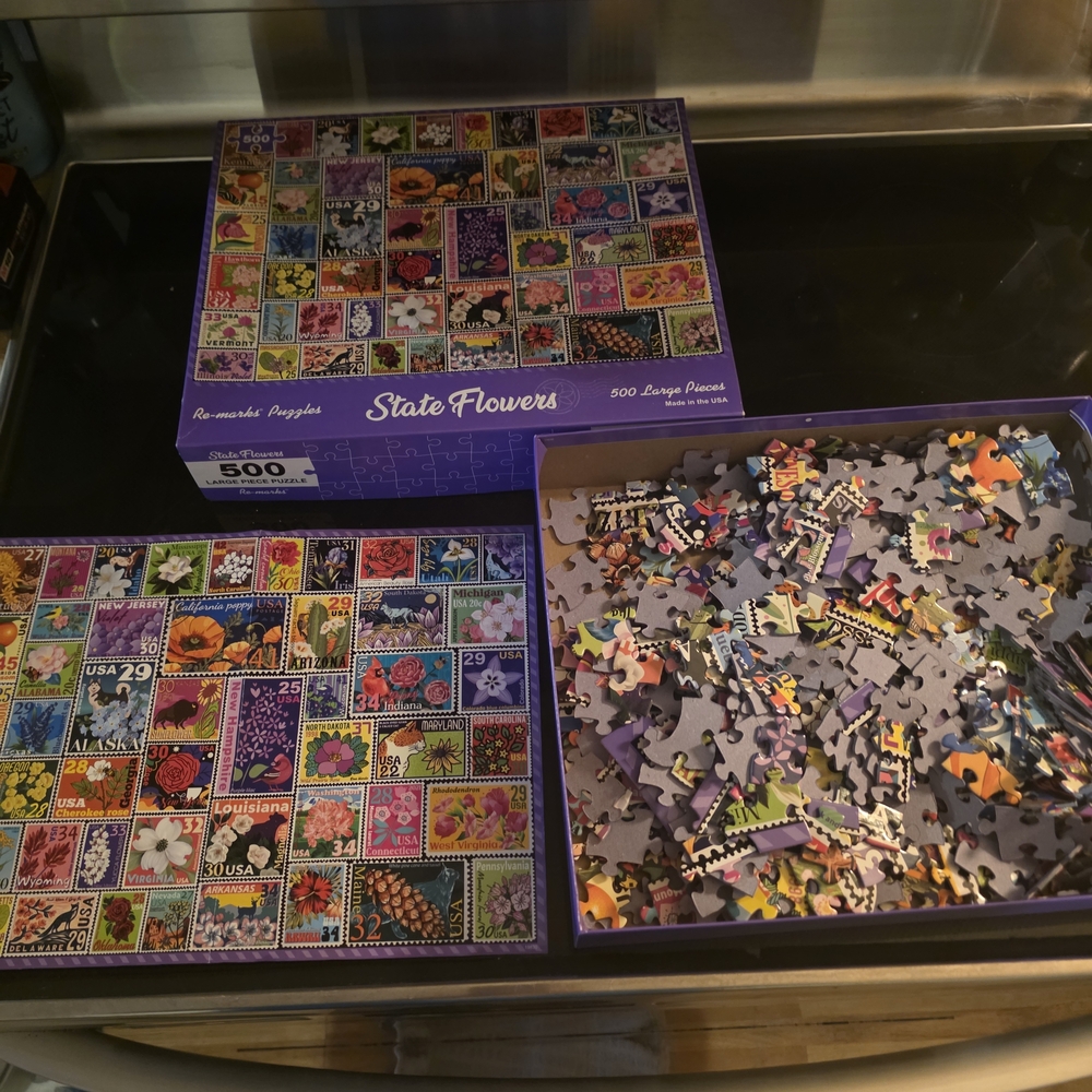 Remark State Flowers 500 Pc Large Piece Jigsaw Puzzle